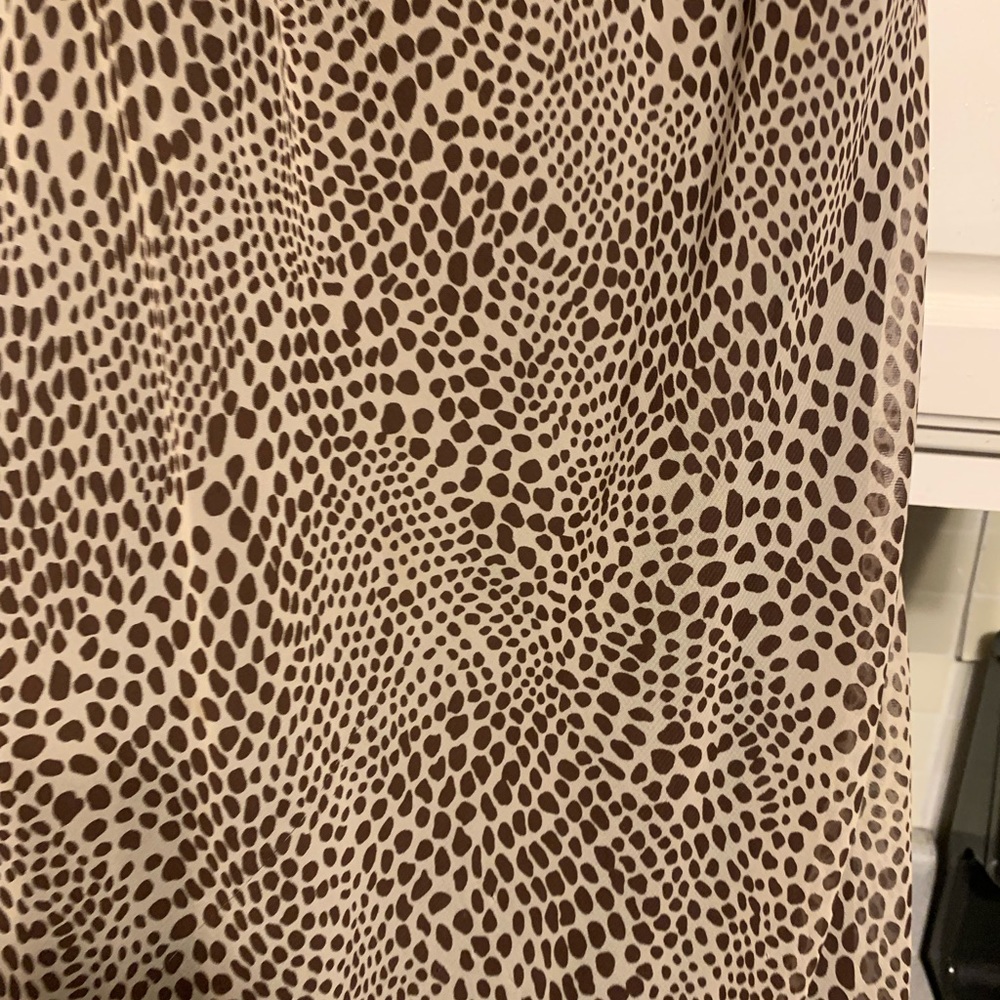 Chiffon Lined Leopard Dress evening cocktail party dress womens - Picture 9 of 12